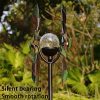Lotus Design Wind Spinner Windmill with Solar Light