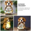 Solar Dog Ornaments Lights for Patio, Lawn, Yard