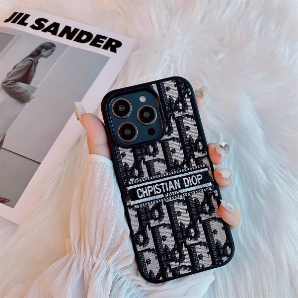 Classic Embroidered Fabric iPhone Case