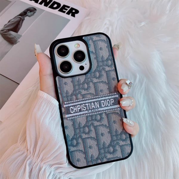 Classic Embroidered Fabric iPhone Case