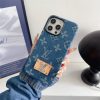 Classic Letters Denim iPhone Case