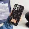 Classic Letters Denim iPhone Case
