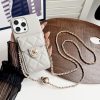 Crossbody Metal Buckle Leather iPhone Case