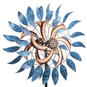 Large Metal Two-Way Wind Spinner For Garden Yard Decor