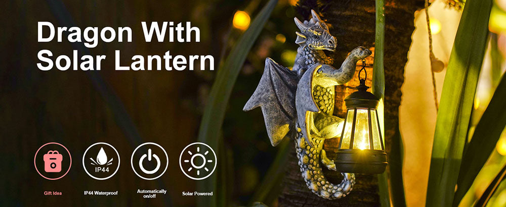 Dragon Tree Hugger Solar Garden Light