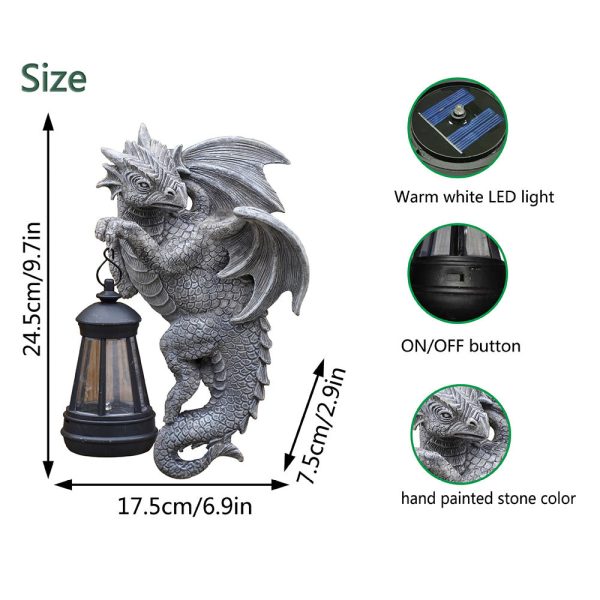Dragon Tree Hugger Solar Garden Light