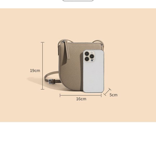 Genuine Leather Crossbody Shoulder Bag 9602