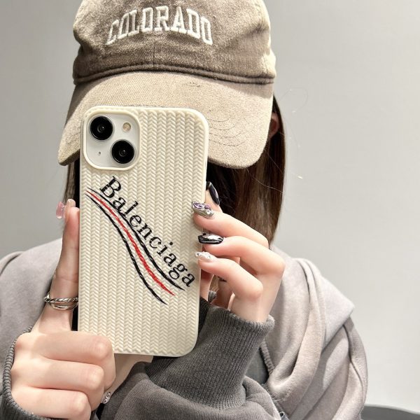 Hand-knitted Striped iPhone Case