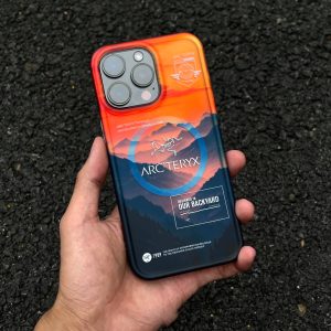 Laser Snow Mountain Bird iPhone Case