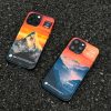 Laser Snow Mountain Bird iPhone Case