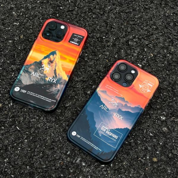 Laser Snow Mountain Bird iPhone Case