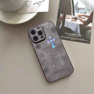 Laser ChromeHearts Pattern iPhone Case