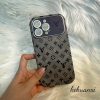 Classic Letters Leather iPhone Case