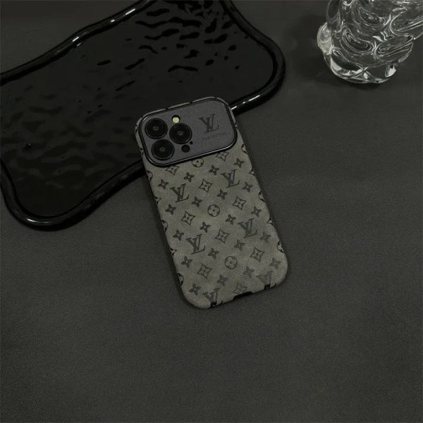 Classic Letters Leather iPhone Case