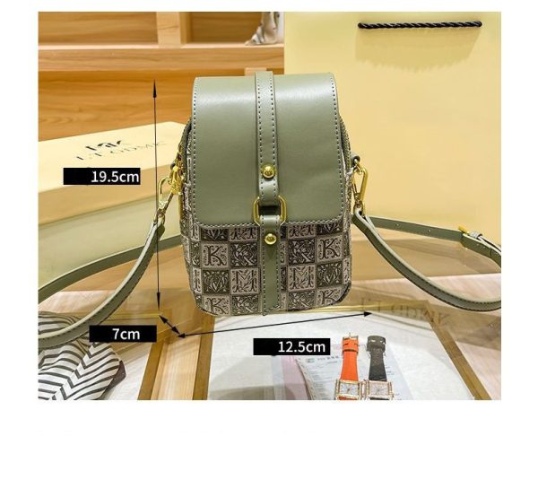 Mint Green Printed Crossbody Bag 9828