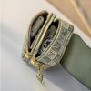 Mint Green Printed Crossbody Bag 9828
