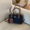 Miu Large-Capacity Square Denim Shoulder Bag
