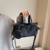 Retro Denim Messenger Bag for Women – Large Capacity Casual Shoulder Bag
