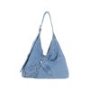 Large Capacity Denim Messenger Bag for Students & Travel