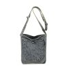 Large Capacity Retro Denim Messenger Bag for Commuting