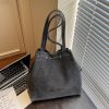 Retro Denim Drawstring Shoulder Bag for Commuting