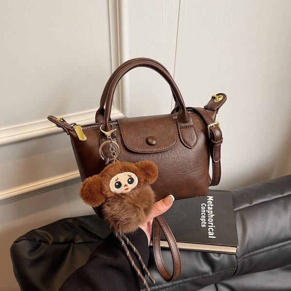 Simple Pleated PU Dumpling Bag Luxury Shoulder Handbag
