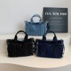 Denim Messenger Bag Large Capacity Casual Commuter Tote