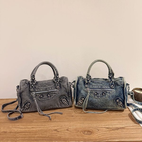 Retro Denim Locomotive Bag – Spice Girl Messenger Bag