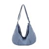 Harajuku Washed Denim Messenger Bag Literary Style Dumpling Bag