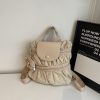 College Dragon Backpack Women Trendy Pleated Nylon Bag