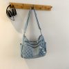 Retro Denim Messenger Bag Casual Simple Large Capacity Shoulder Bag Light Commuter Versatile Women’S Small Square Bag