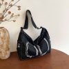 Personalized Raw Edge Denim Shoulder Bag Casual Messenger Bag