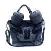 Retro Mickey Mouse Denim Messenger Bag