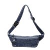 Retro Denim Fanny Pack Casual Shoulder Bag Trendy Versatile