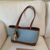 Ins Splicing Denim Tote Bag Large Capacity Women’s Shoulder Bag
