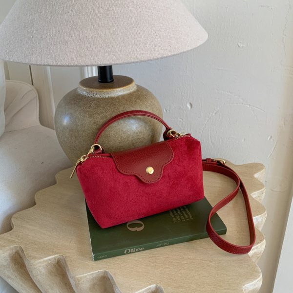 Suede Dumpling Shoulder Bag Women’s Crossbody Handbag