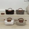 Retro Plush Fur Messenger Bag for Women Shoulder Bag
