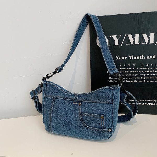 Literary Artistic Mori Denim Small Satchel Casual Retro Shoulder Bag