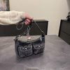 Babes Denim Shoulder Bag Commuter Messenger Bag