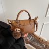 Simple Pleated PU Dumpling Bag Luxury Shoulder Handbag