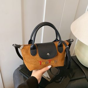 Dragon Bags Dumpling Bags High-Quality Textured Portable Splicing Shoulder Bags And Messenger Women'S Bags.