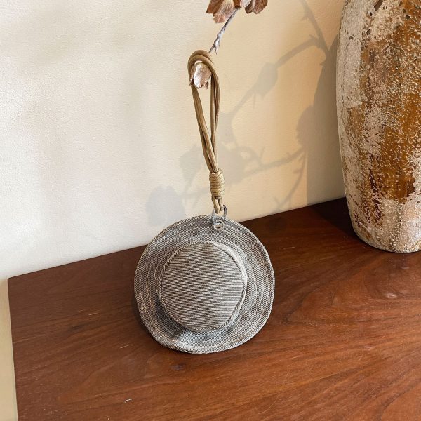 Creative Hat Change Mini Denim Headphones Storage Handbag