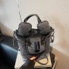 Retro Mickey Mouse Denim Messenger Bag