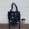 Personalized Polka Dot Retro Denim Bucket Bag