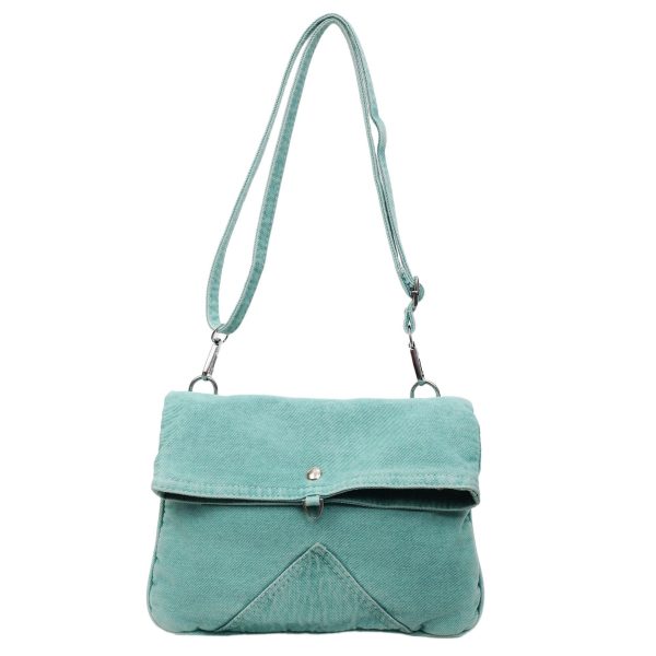 Retro Denim Shoulder Bag for Women – Large Capacity Commuter Envelope Bag