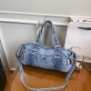 Denim Armpit Bag Large Capacity Travel Casual Messenger Bag