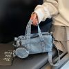 Retro Denim Messenger Bag for Women – Large Capacity Casual Shoulder Bag