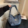 Trend Denim Bag Large Capacity Shoulder Messenger Bag