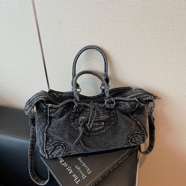 Personalized Denim Shoulder Bag – Classic Retro Messenger