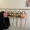 Bamboo Straw Bucket Bag Women Crossbody Shoulder Handbag